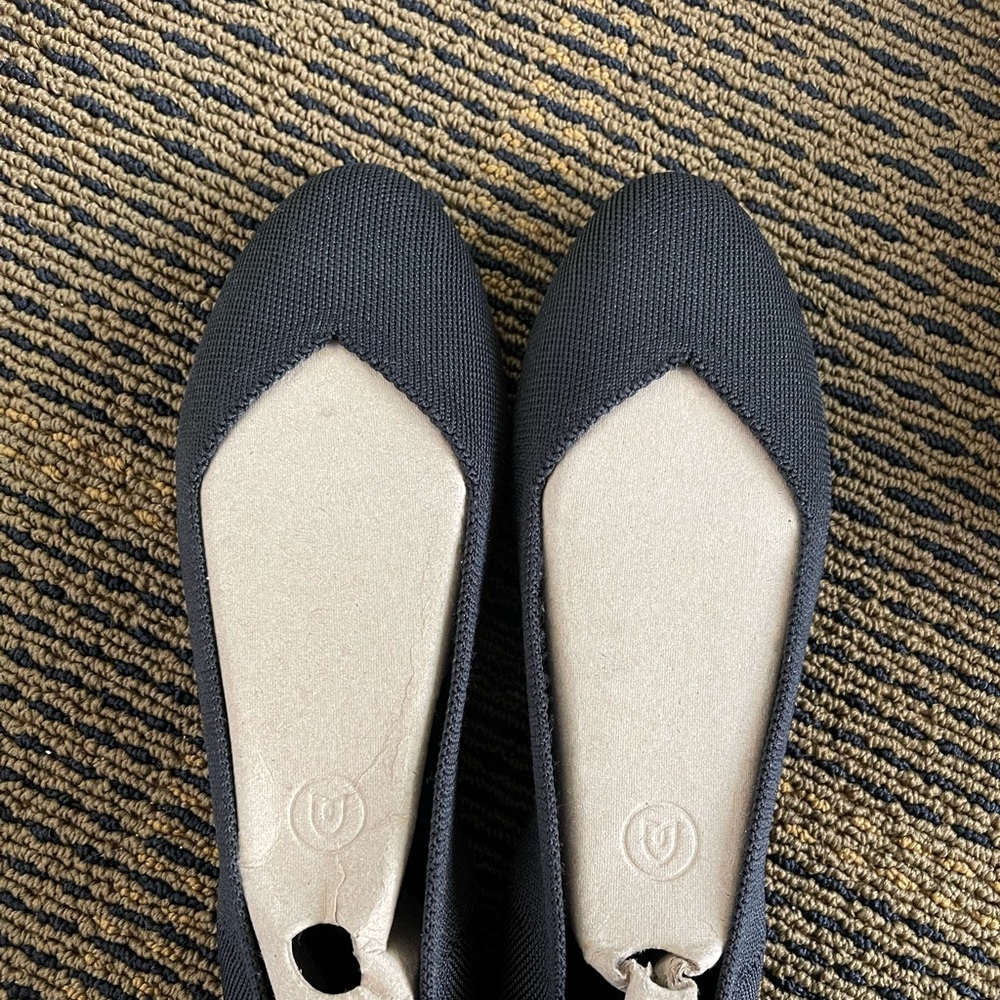 Rothy’s washable shoes. Size 10. Black.